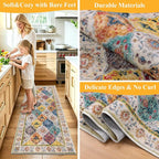 HEBE Washable Hallway Runner Rug 2'x 5' Non Slip Kitchen Rugs Runner, Low Pile - Image 5
