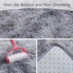 AROGAN Soft Rainbow Area Rugs for Girls Room 5x8 Feet, Fluffy Girls Bedroom Rugs - Image 4