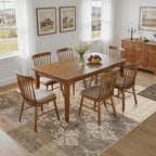 UERMEI 9x12 Area Rug for Living Room, Washable Brown Modern Geometric Patchwork - Image 4