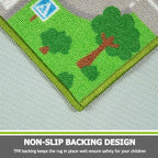 Capslpad Green Car Road Kid Rug Carpet Playmat - Image 4