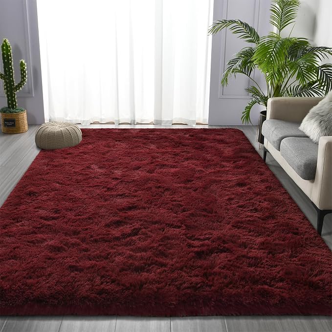 Deerhoo Large Shag Area Rugs 5 x 8, Plush Fuzzy Rugs - Image 2