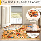 RELEANY Floral 4x6 Area Rugs Washable Print Boho Cute Carpet Non Slip Flower - Image 3