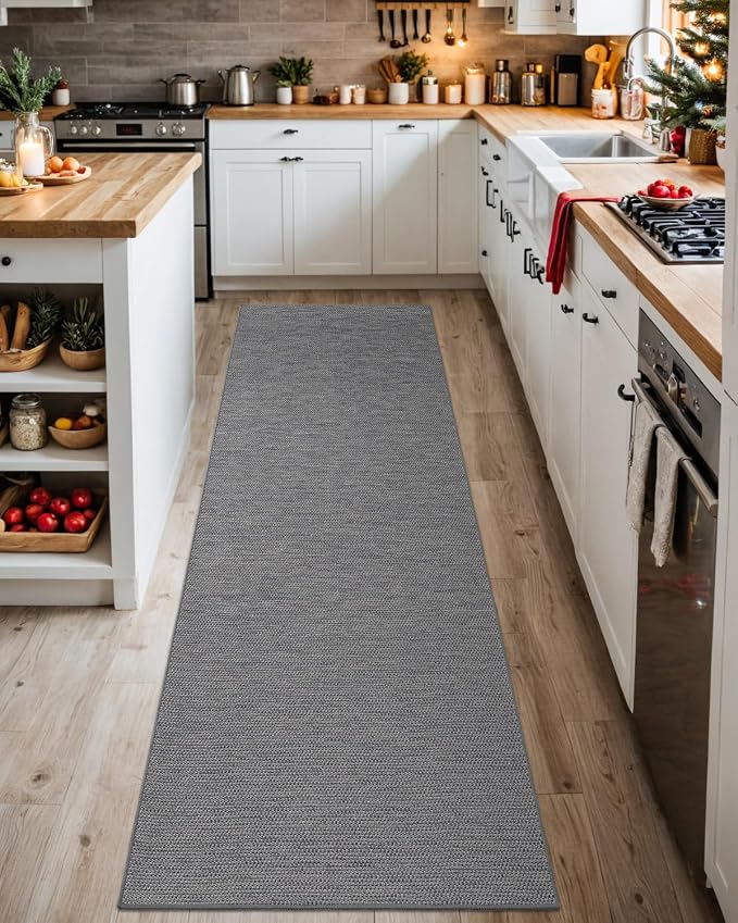 DEXI Hallway Runner Rug 2'4"x8', Non Slip Rubber Backed Runners Carpet - Image 5