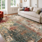 RELEANY Washable Area Rugs 8'x10' Non-Slip Modern Abstract Soft - Image 8