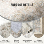 Washable Area Rug 2x3 Entryway Rug: Washable Modern Abstract Soft Thin Rug - Image 6