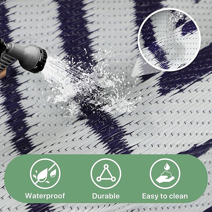 GENIMO Waterproof Outdoor Rug 8' x 10' - Image 5