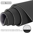 UMINEUX Large Yoga Mat for Men and Women 1/4 & 2/5 Inch Extra Thick TPE Fitness - Image 3