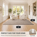 PURRUGS Easy Care Area Rug 4ft x 6ft, Non-Slip Machine Washable Entryway Rug - Image 8