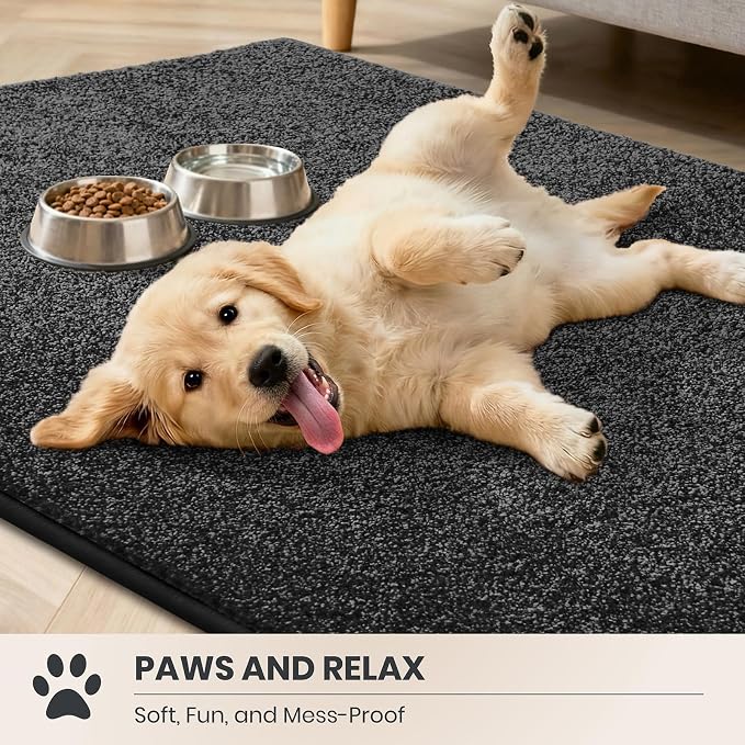 PURRUGS Dirt Trapping Door Mat 34" x 59", Non-Slip Machine Washable Entryway Rug - Image 3