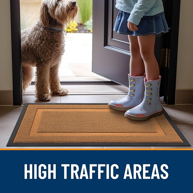 OLANLY Front Door Mat Indoor Outdoor Entrance, Waterproof All-Season, - Image 6