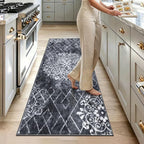 HEBE Washable Hallway Runner Rug 2'x 5' Non Slip Kitchen Rugs Runner, Low Pile - Image 9