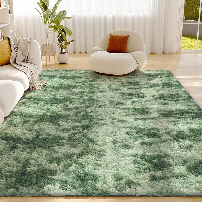 Litanika 6x9 Fluffy Shag Faux Fur Area Rug by Litanika