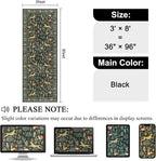 DUKINO 3x8 Washable Runner Rug, Low Pile Animal Print Non Slip Long Runner Rug - Image 2