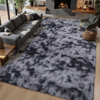 Grey Fluffy 8x10 Large Area Rugs - Image 6
