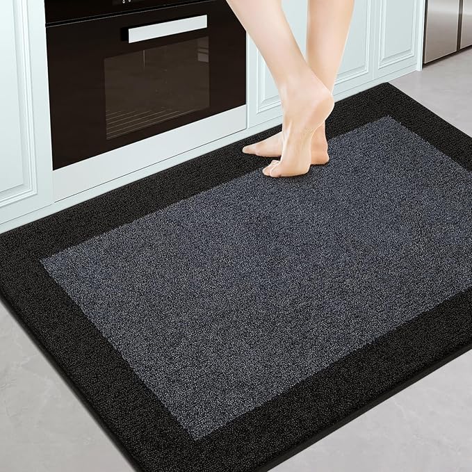 Machine Washable Kitchen Rug 32" x 48", Non Slip Indoor Door Rug, Absorbent by Unknown