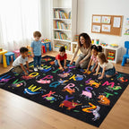 4x6 ABC Classroom Rug for Kids Playroom, Alphabet Rug - Image 3