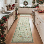 Machine Washable Kitchen Runner Rugs: 2'6"x8' Hallway Runner Non Slip Low Pile - Image 9