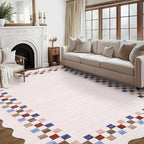 GarveeHome Area Rug 6x9 Large Living Room Modern Border Throw Rug - Image 9