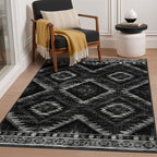 BESTSWEETIE Area Rug 3x5 Rug Machine Washable Non-Slip Low Pile Print Pattern by BESTSWEETIE