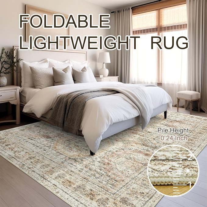 Soalmost Washable Area Rug 8x10, Large Soft Rugs - Image 8
