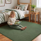 Amearea 4x4 Square Area Rugs for Bedroom Living Room, Sage Green Thickened - Image 4