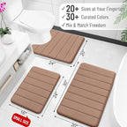 OLANLY Memory Foam Bath Mat 44x32, Super Soft Absorbent Bathroom Rugs, Quick Dry - Image 2