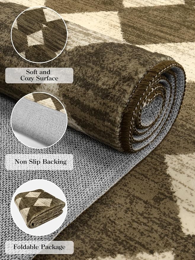 Lahome Zelie Machine Washable 3x5 Area Rug, Soft Rugs - Image 6