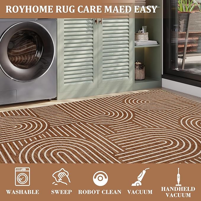 ROYHOME Modern Rug 2.5x8 Runners - Image 5