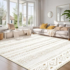 cotiled 9x12 Area Rugs Living Room Rug: Washable Boho Rugs by COTILED