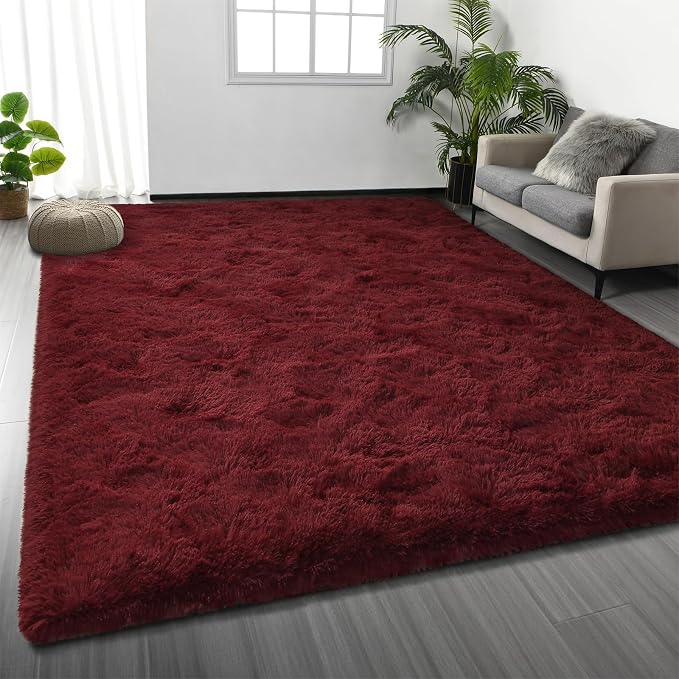 Deerhoo Large Shag Area Rugs 5 x 8, Plush Fuzzy Rugs by Deerhoo