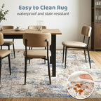 10x13 Area Rug Living Room: Washable Large Abstract Modern Soft Rugs Stain - Image 6
