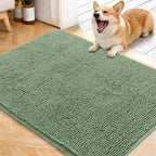 OLANLY Dog Door Mat for Muddy Paws 40x32, Absorbs Moisture and Dirt, Absorbent by OLANLY