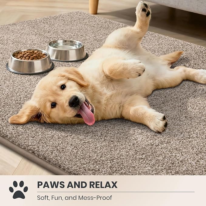 PURRUGS Easy Care Area Rug 4ft x 6ft, Non-Slip Machine Washable Entryway Rug - Image 3