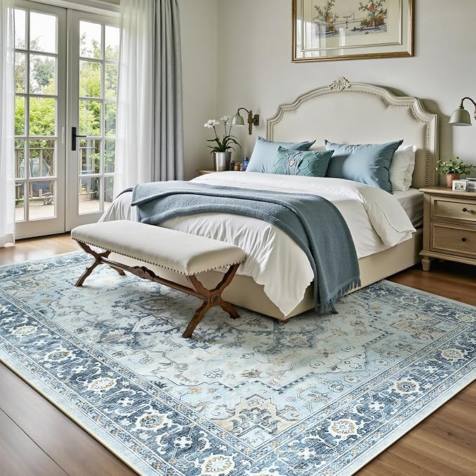 Lofus 8x10 Area Rugs for Living Room, Machine Washable Non-Slip Area Rug - Image 2