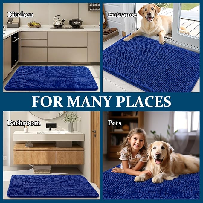 OLANLY Dog Door Mat for Muddy Paws 70x46, Absorbs Moisture and Dirt, Absorbent - Image 8