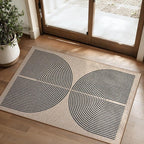 Lahome Enfys Rainbow Easy Jute Rug, 2x3 Farmhouse Kitchen Rugs Non Slip - Image 6