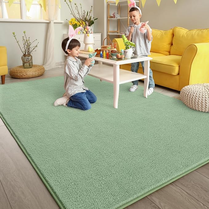 Pettop 6x9 ft Light Green Area Rugs - Image 5
