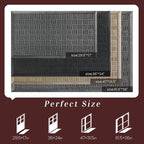Mibao Front Door Mat Indoor Outdoor Entrance, Dirt Trapping Waterproof - Image 2