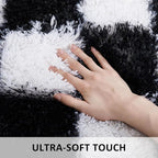 Ophanie Checkered Black & White Rug - Image 3