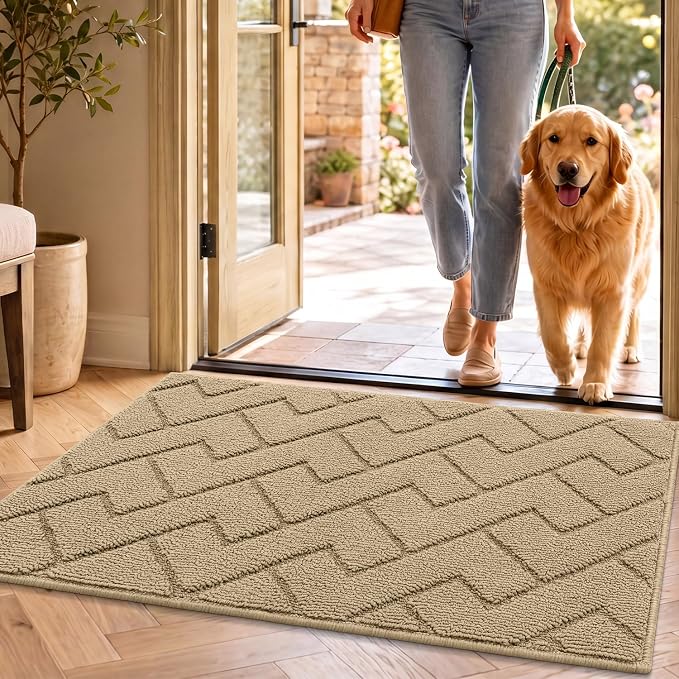 hicorfe Front Door Mat Outside Entrance, Stain and Fade Resistant, Non Slip by Hicorfe