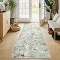 2x6 Hallway Runner Rug Non-Slip Washable, Abstract Soft Kitchen Runner Rugs by Carpelux