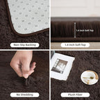 Litanika 4x6 Shag Area Rug for Living Room Bedroom, Non-Shedding Modern Indoor - Image 5
