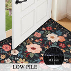 DUKINO 5x8 Area Rug for Living Room, Washable Lightweight Non Slip Floral - Image 7