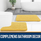 OLANLY Bathroom Runner Rugs 70x24, Extra Soft Absorbent Chenille Bath Rugs - Image 7