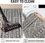 KUTA Moroccan Washable Hallway Runner Rug, 2x6 Non-Slip Vintage Light Brown - Image 5