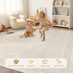Washable Rug 9x12 Area Rugs: Vintage Floral Rugs - Image 4