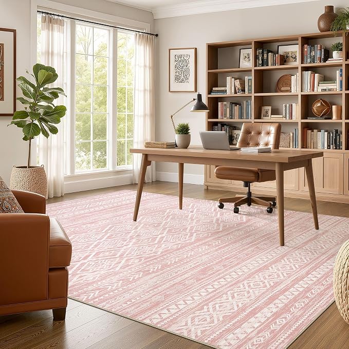 Nakagishi Area Rug Living Room Rugs: 10x14 Large Soft Machine Washable Boho - Image 5
