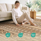 cotiled 5x8 Area Rugs Living Room Rug: Washable Boho Rugs - Image 5