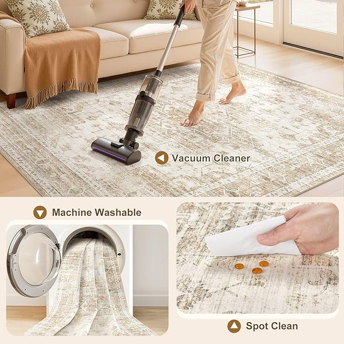 Washable Area Rugs 8x10, Soft Large 8x10 Rugs - Image 4