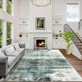 5x7 Area Rugs Washable Rug: Modern Abstract Living Room Rug Soft Anti-Skid Thin by GENTDRIZZ